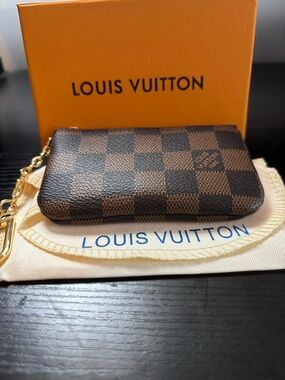 Louis Vuitton Key Pouch | Damier Ebene | Excellent Condition w/ Full Set